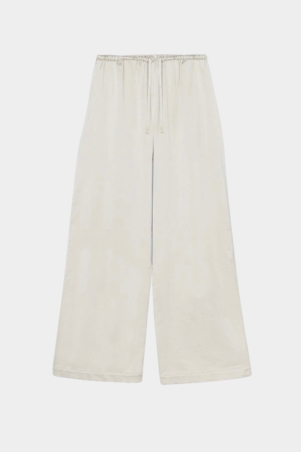 Cordera Satin Drawstring Pants / Perla