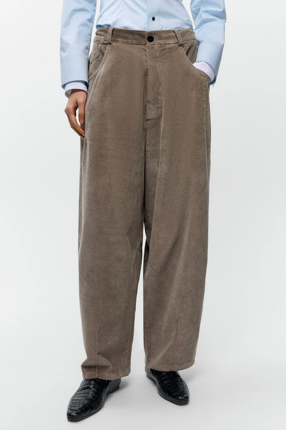 Cordera Corduroy Baggy Pants / Sage