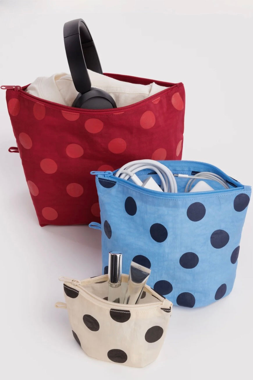 Baggu Go Pouch Set / Polka Dot Mix