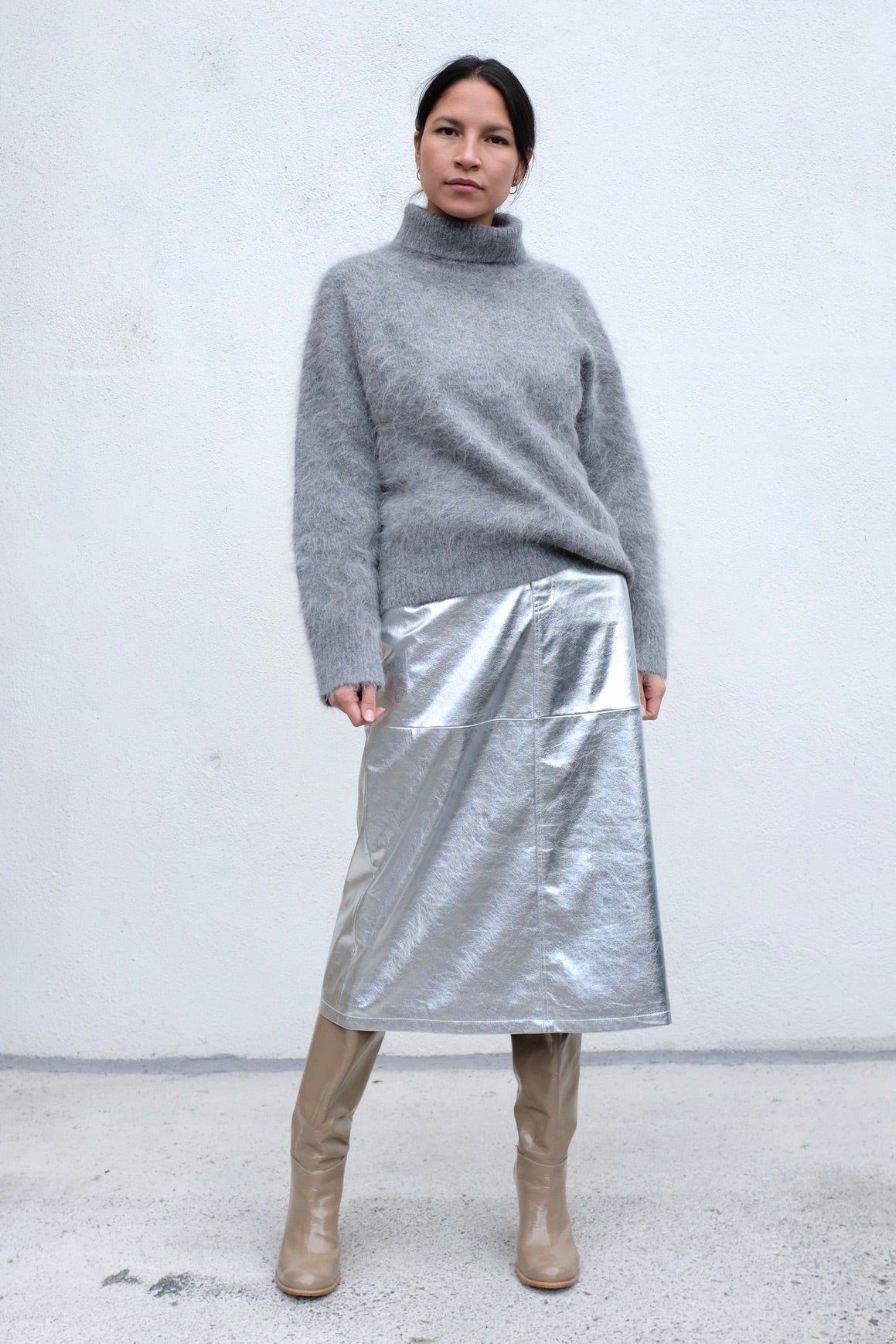 No. 6 Aimee Skirt / Silver