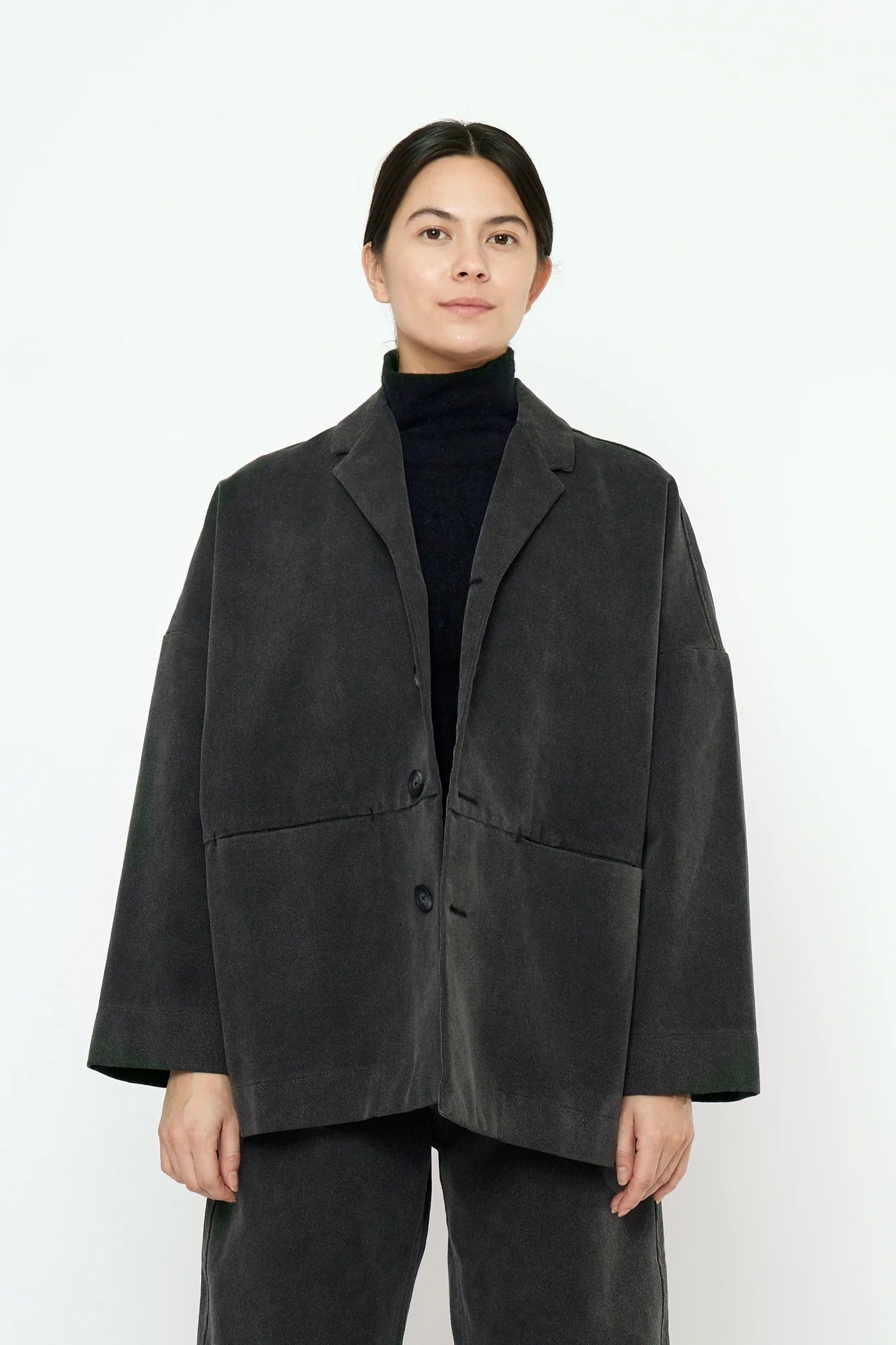 7115 by Szeki Oversized Blazer / Washed Black