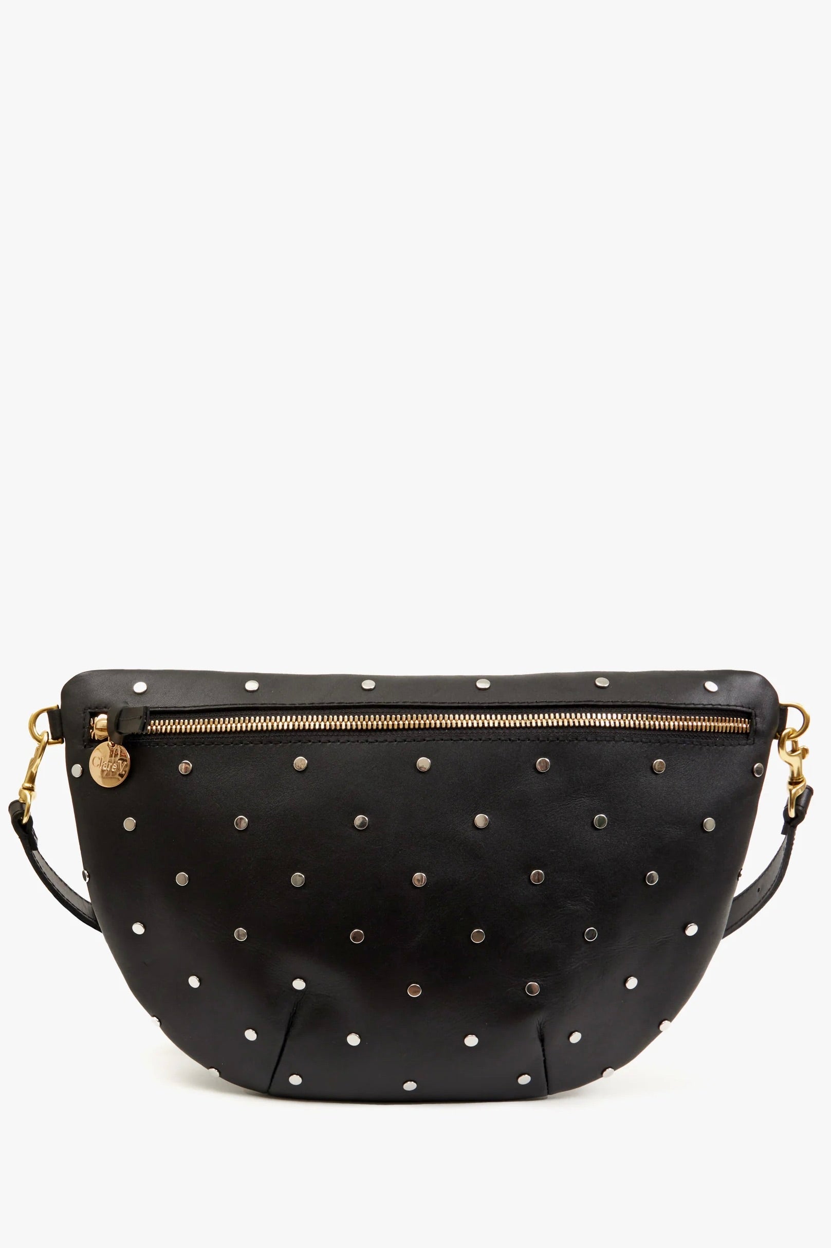 Clare V. Grande Fanny / Black Natura w Allover Studs
