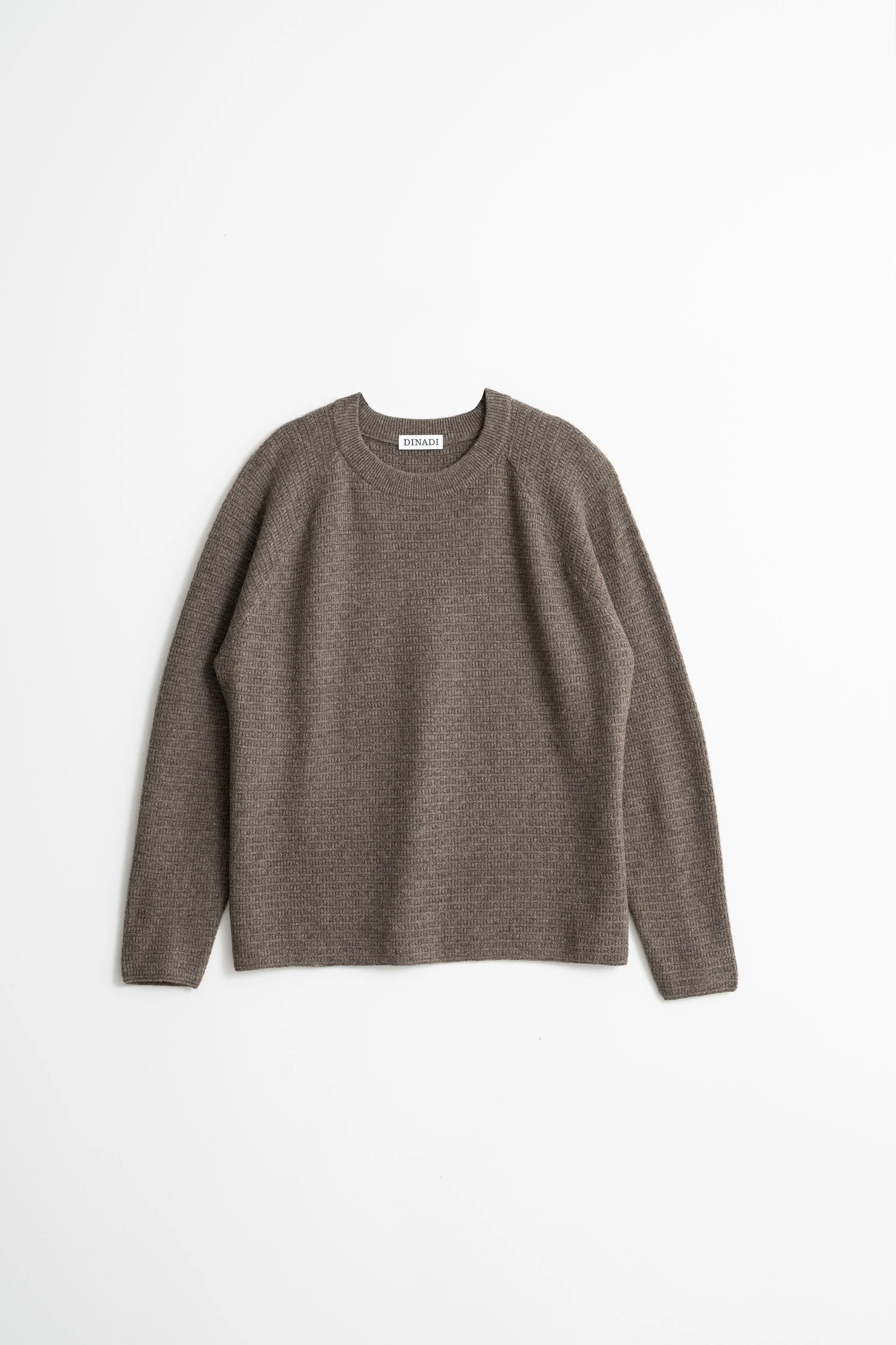 Dinadi Yak Purlstripe Sweater / Oat Brown