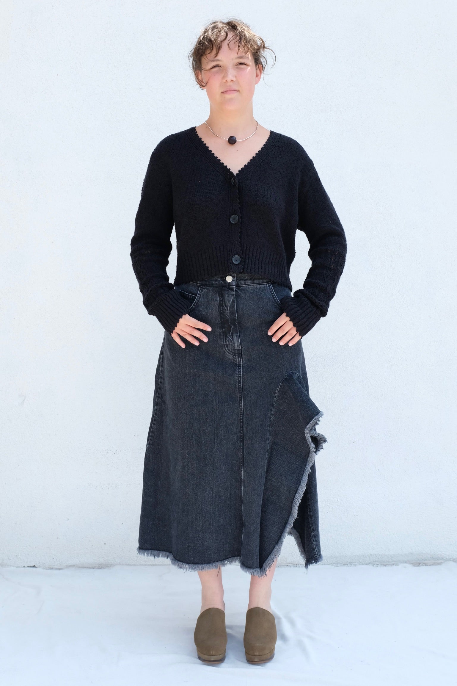 Rachel Comey Frunci Skirt / Black Denim