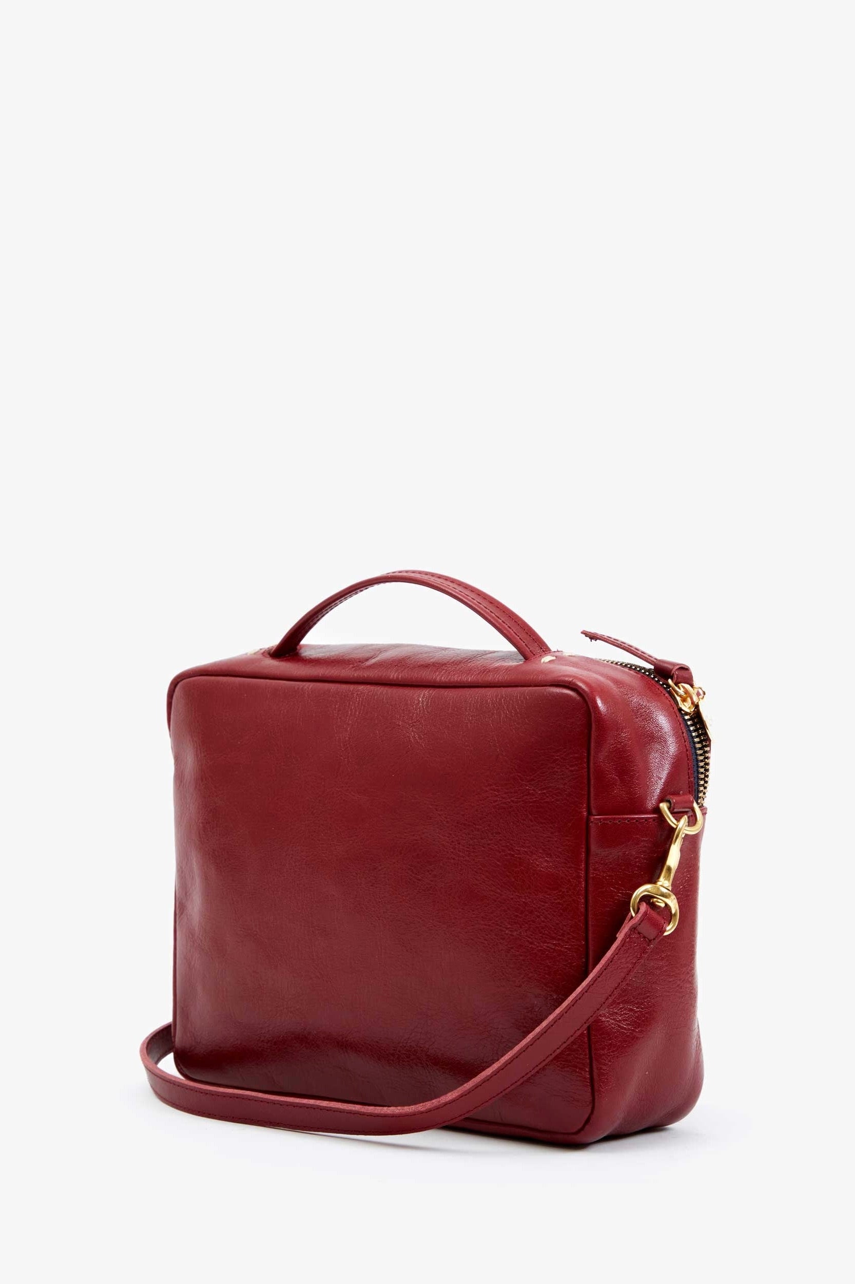 Clare V. Mirabel Bag / Oxblood Rustic