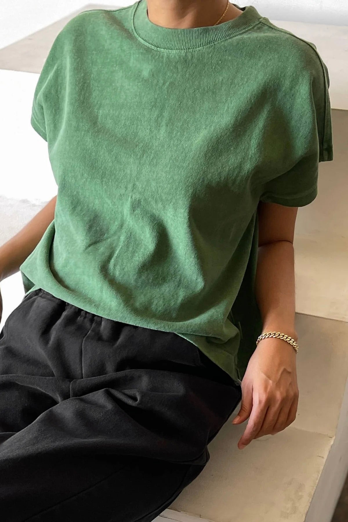 Le Bon Shoppe Jeanne Tee / Basil