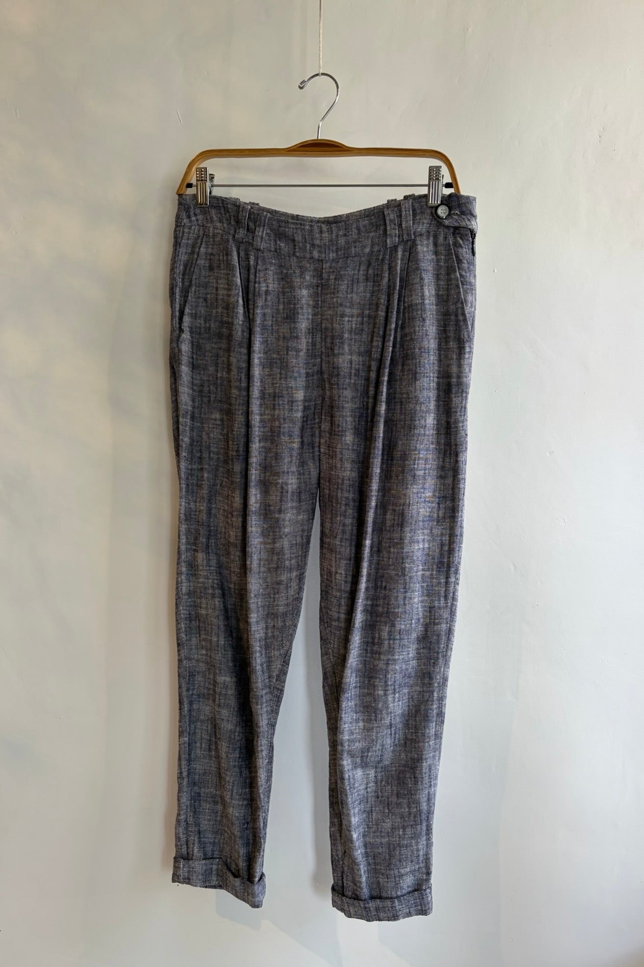 Pre-Loved / Ursa Minor Linen Pant / Navy Melange / Size M