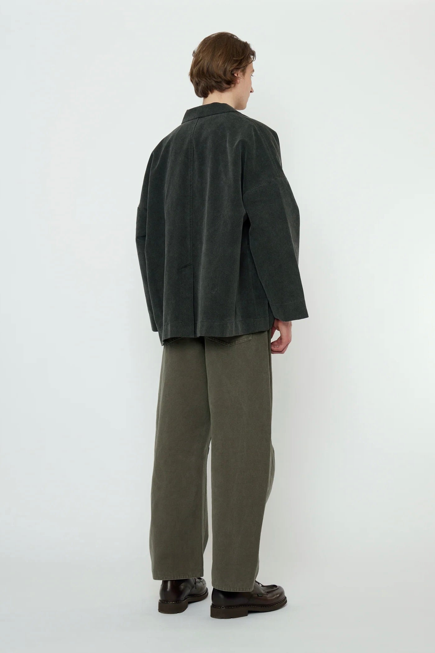 7115 by Szeki Curve Legged Work Trouser / Washed Olive