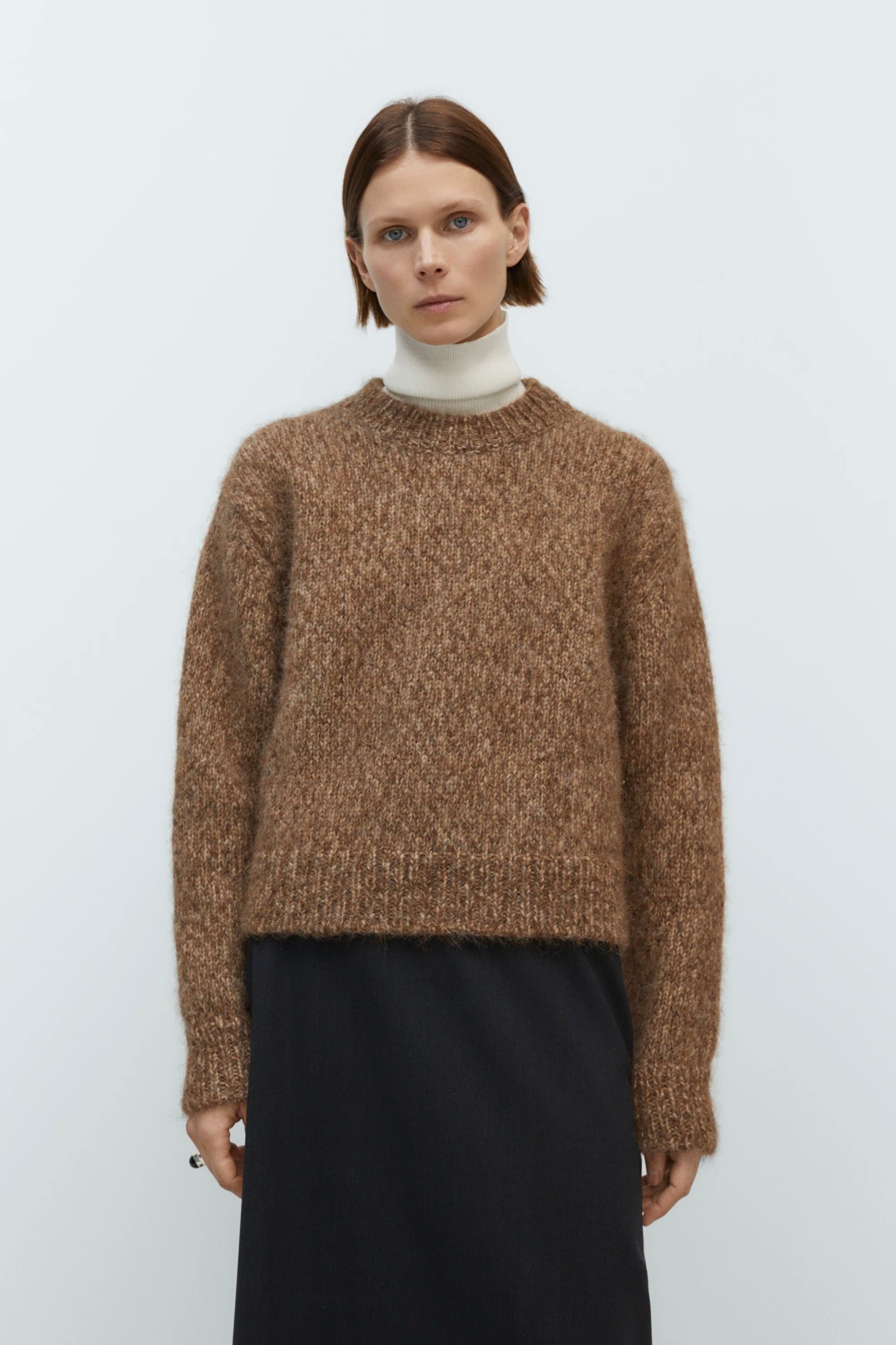 Cordera Chunky Sweater / Brown Melange