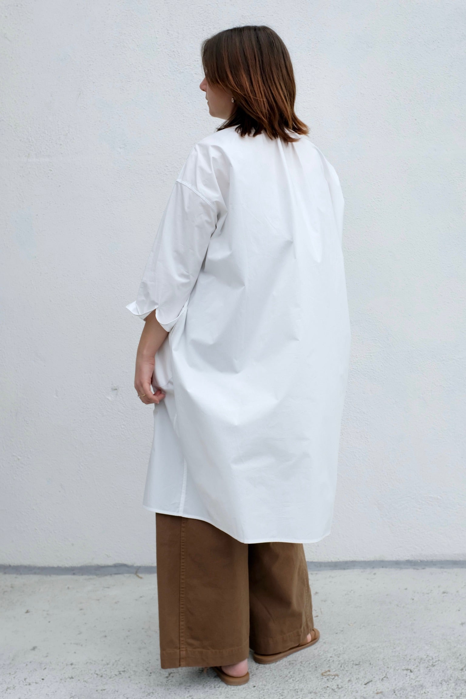 Aurora Dress / White Poplin