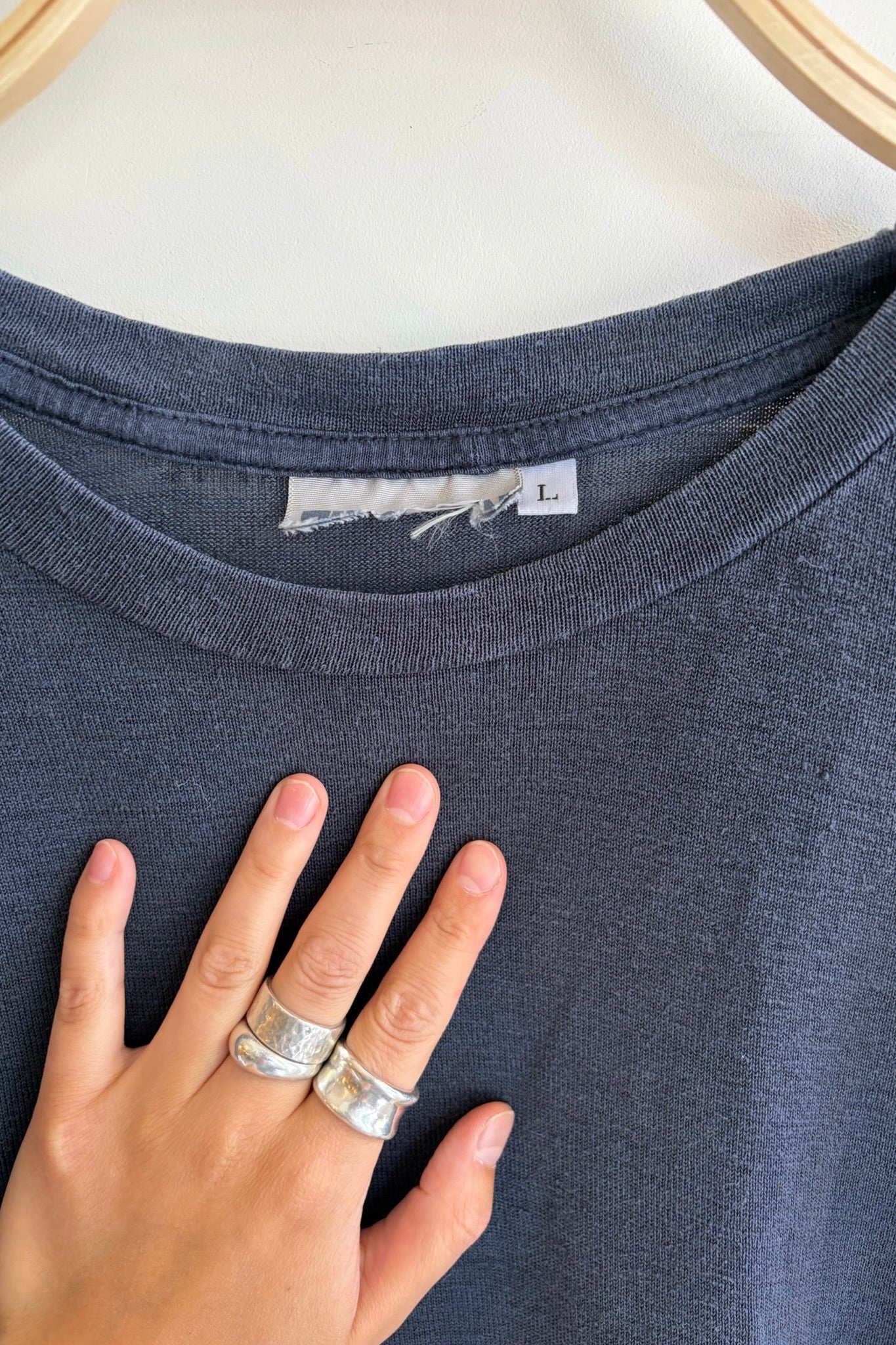 Pre-Loved / Jungmaven 100% Hemp Canyon Tee / Deep Indigo / Large