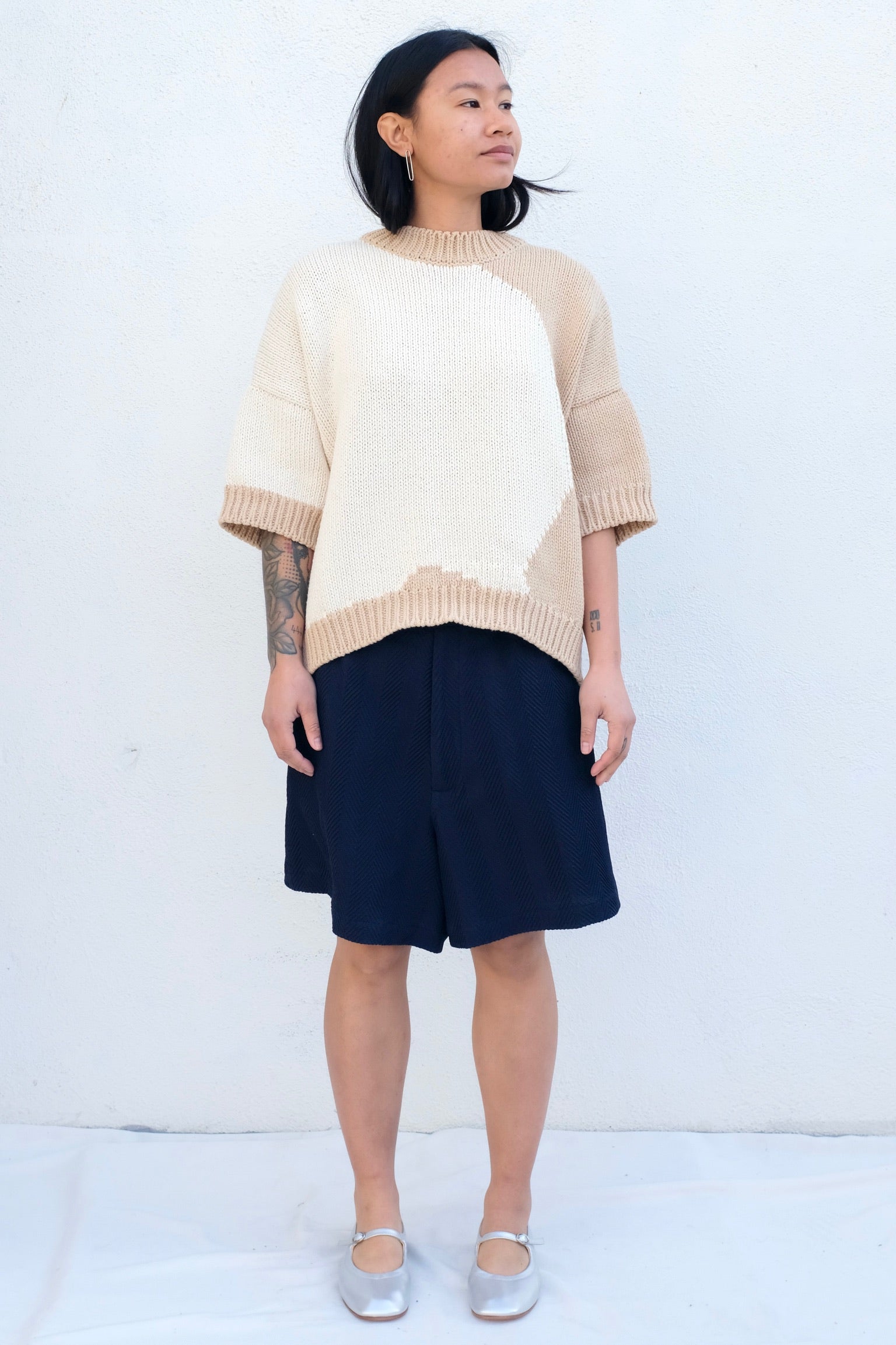Cordera Cotton Sweater Bicolor