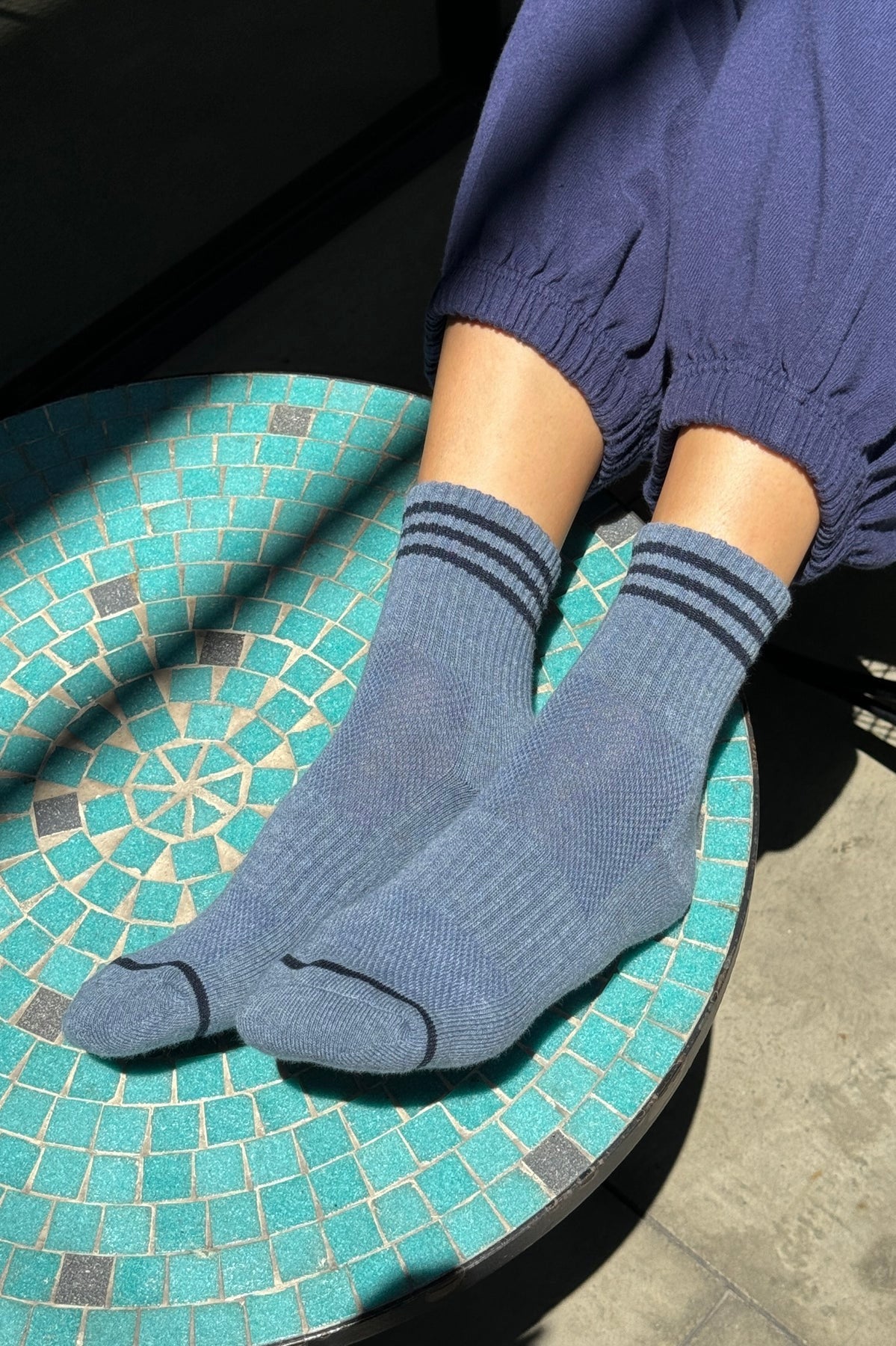 Le Bon Shoppe Girlfriend Socks / Indigo