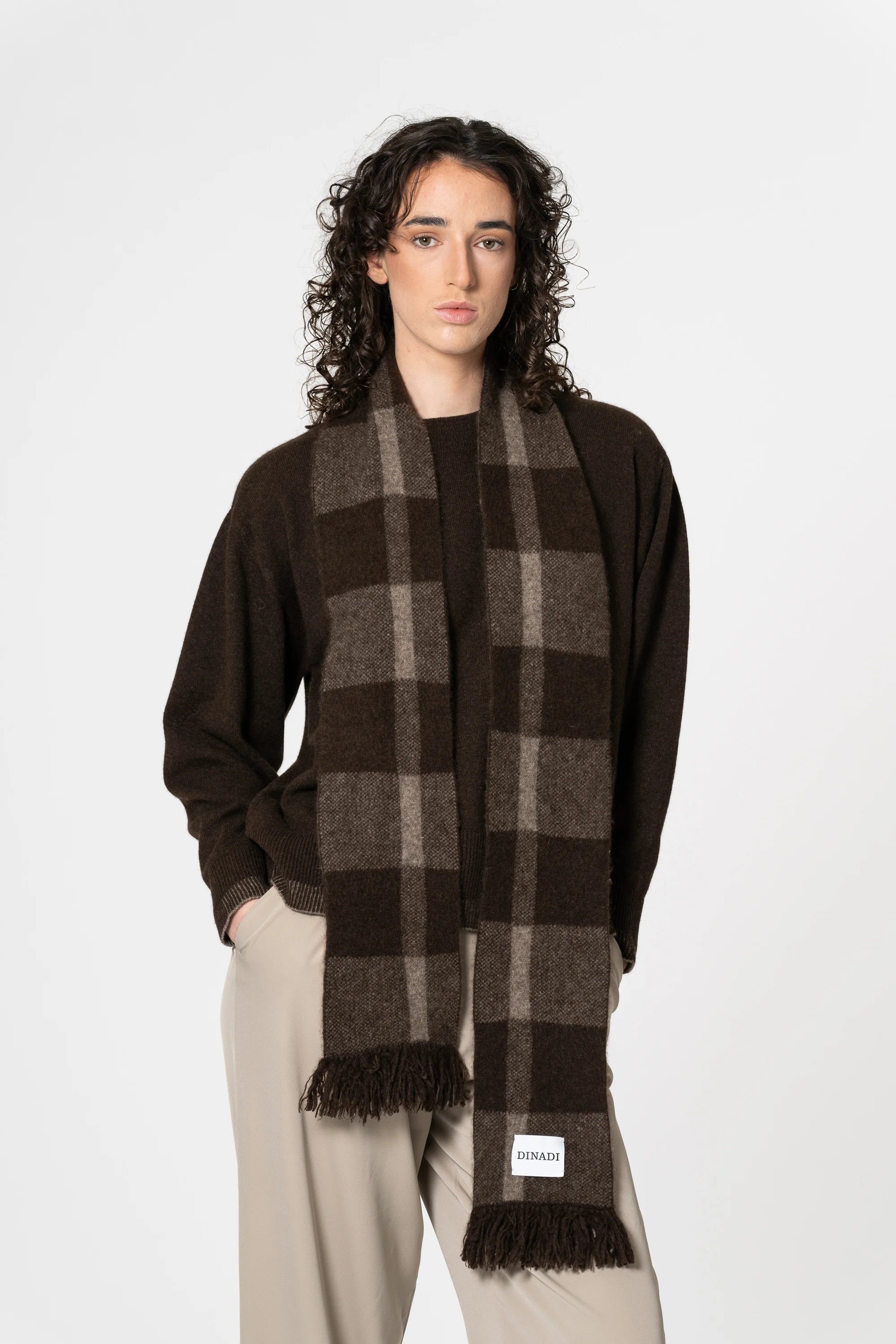 Dinadi Yak Plaid Scarf / Two Tone