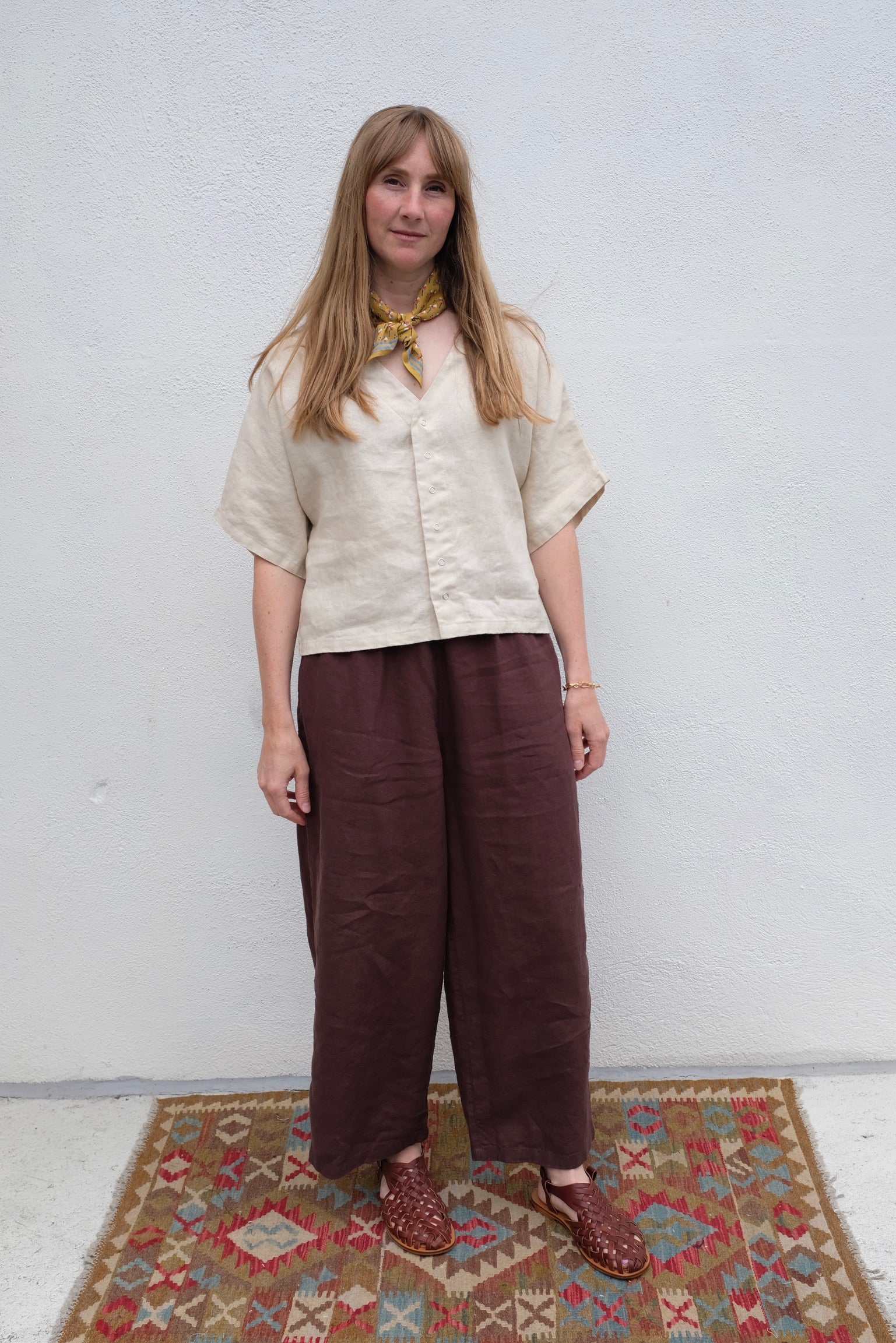 Moss Grey Nora Trouser / Espresso