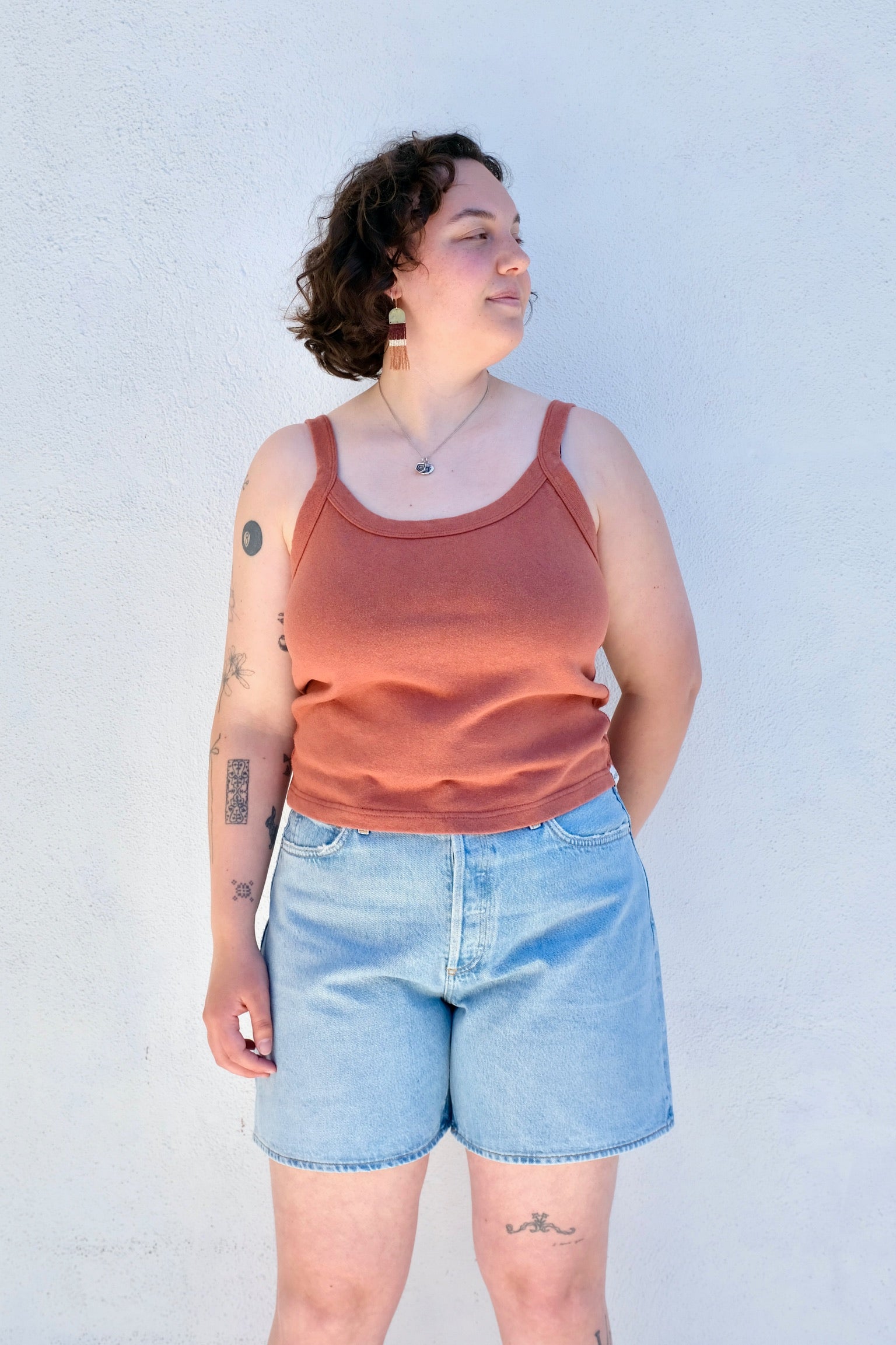 Merge Breeze tank top / Burnt Orange Sunset