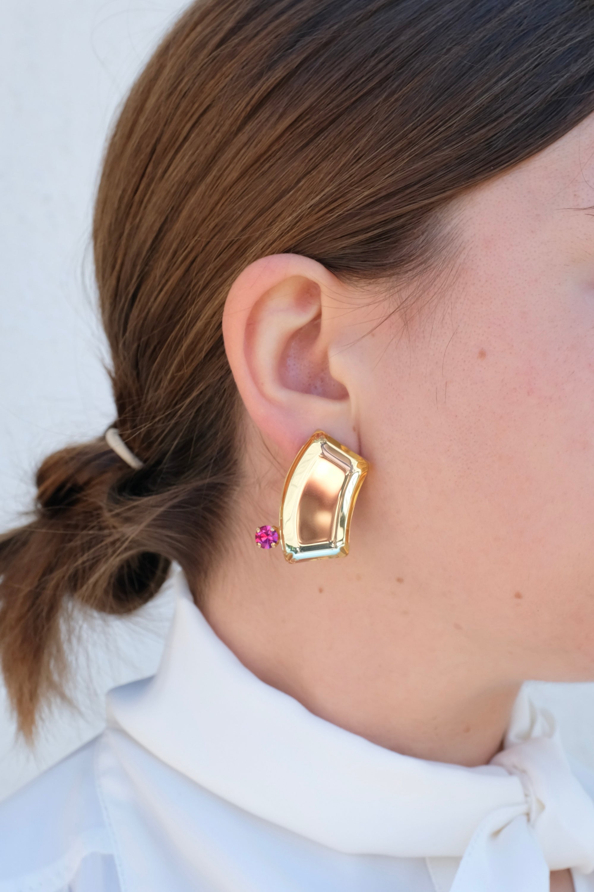 Rachel Comey Comma Gem Earrings / Citron