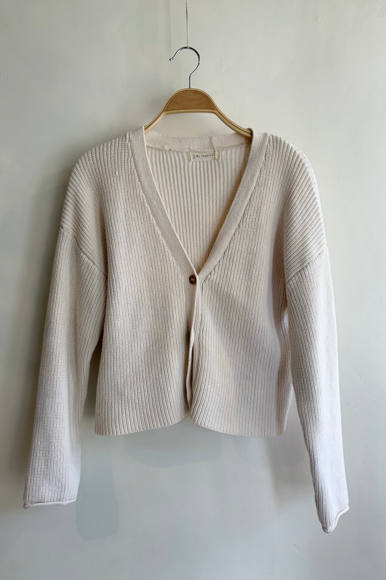 Pre-Loved By Together / White Cotton Cardigan / Sz S
