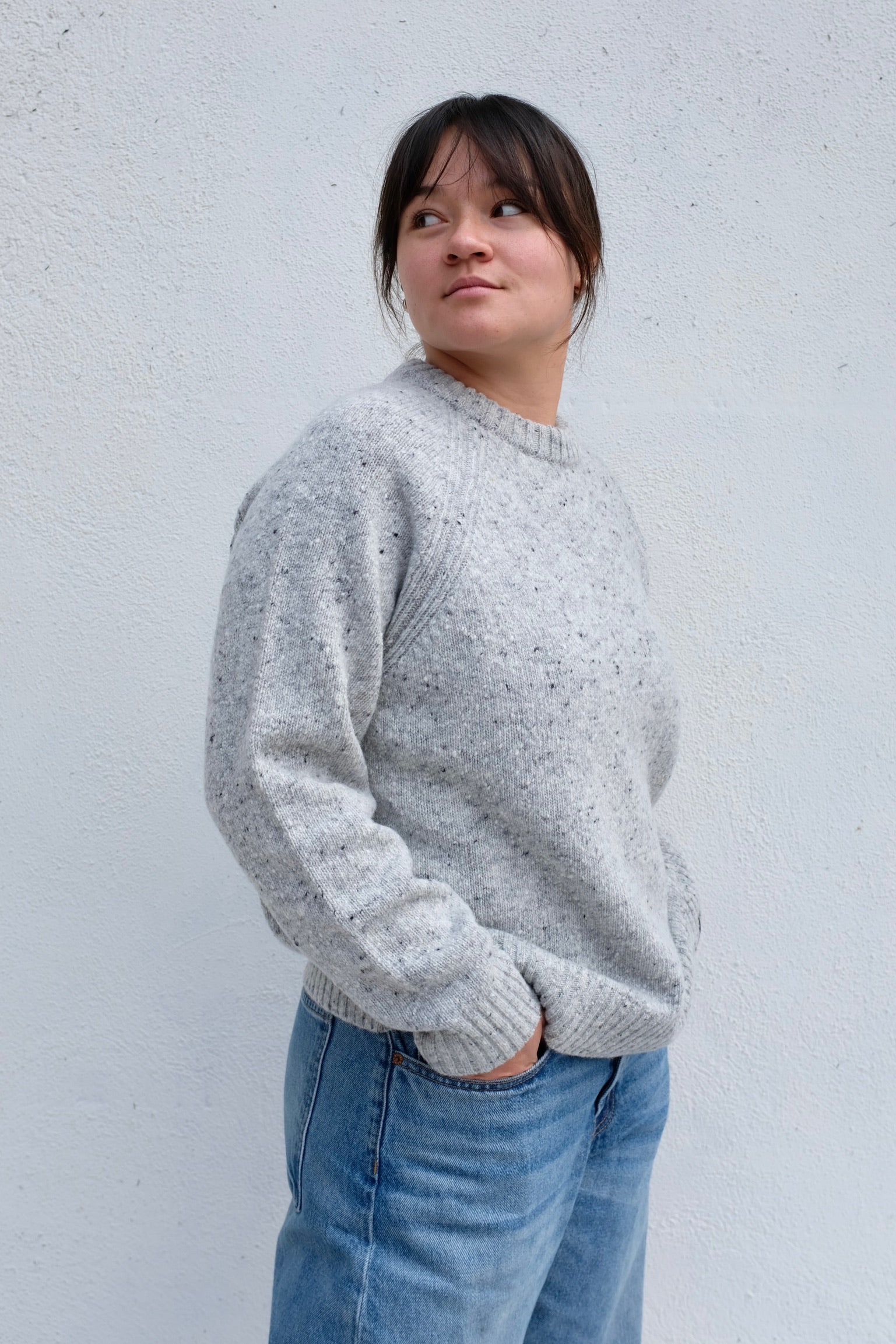 Finisterre Farne Crew Jumper / Dove Grey
