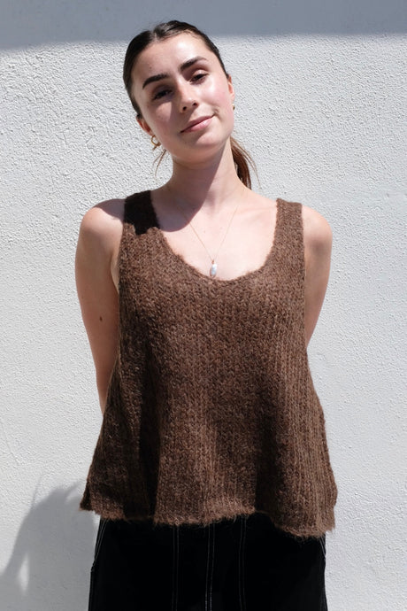 Atelier Delphine Sweater Tank / Brown