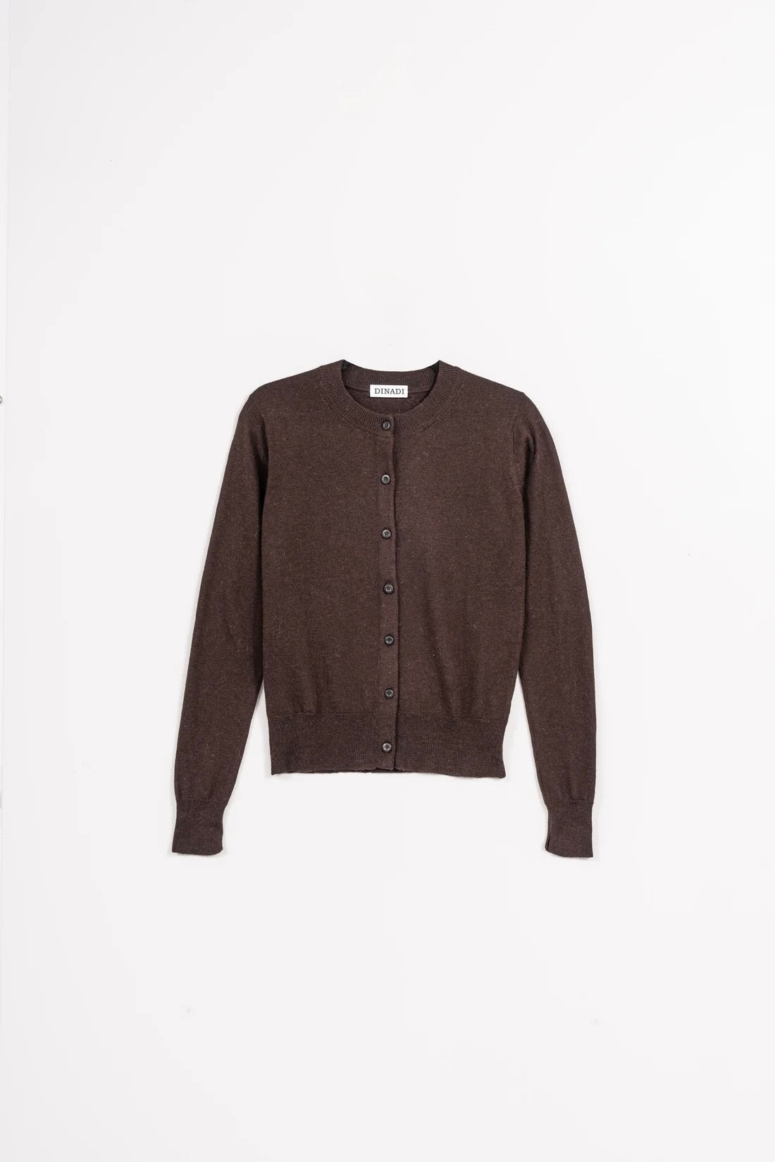Dinadi Merino Cardigan / Espresso Brown