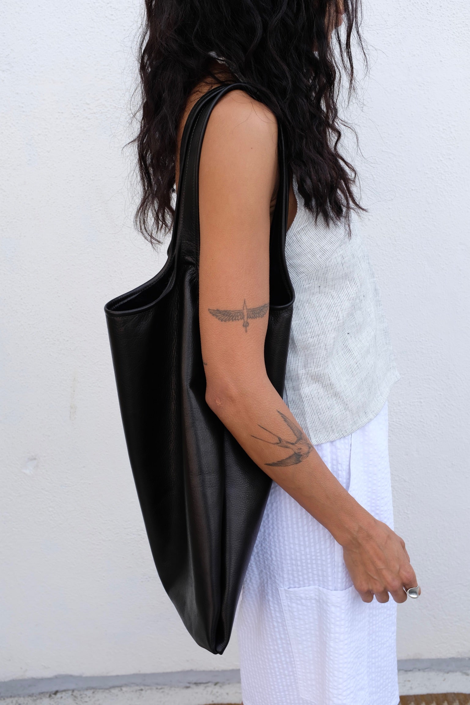 Loper & Haas Market Slouch Tote / Black
