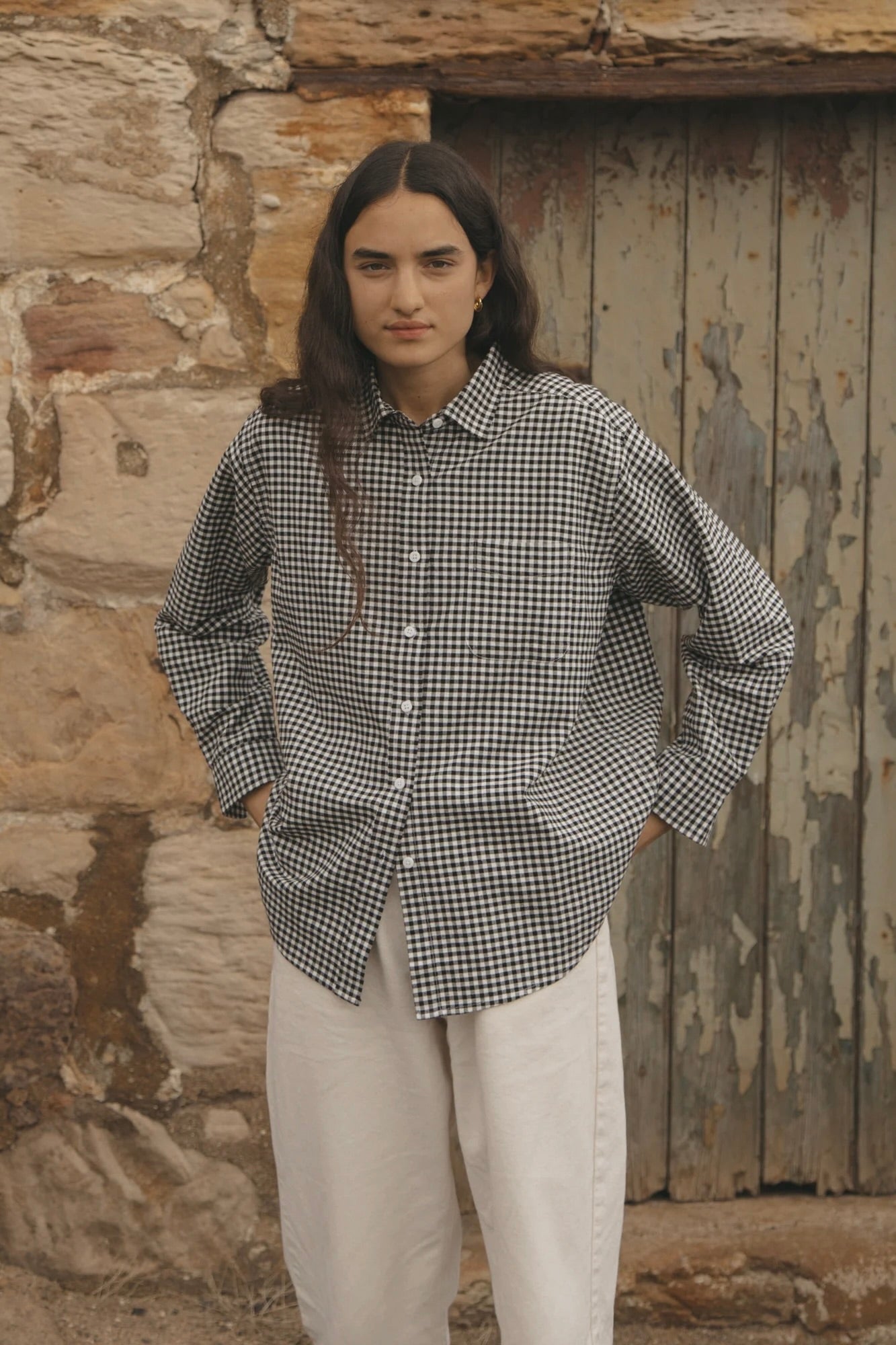 Gillian Stevens Britta Shirt / Gingham Noir