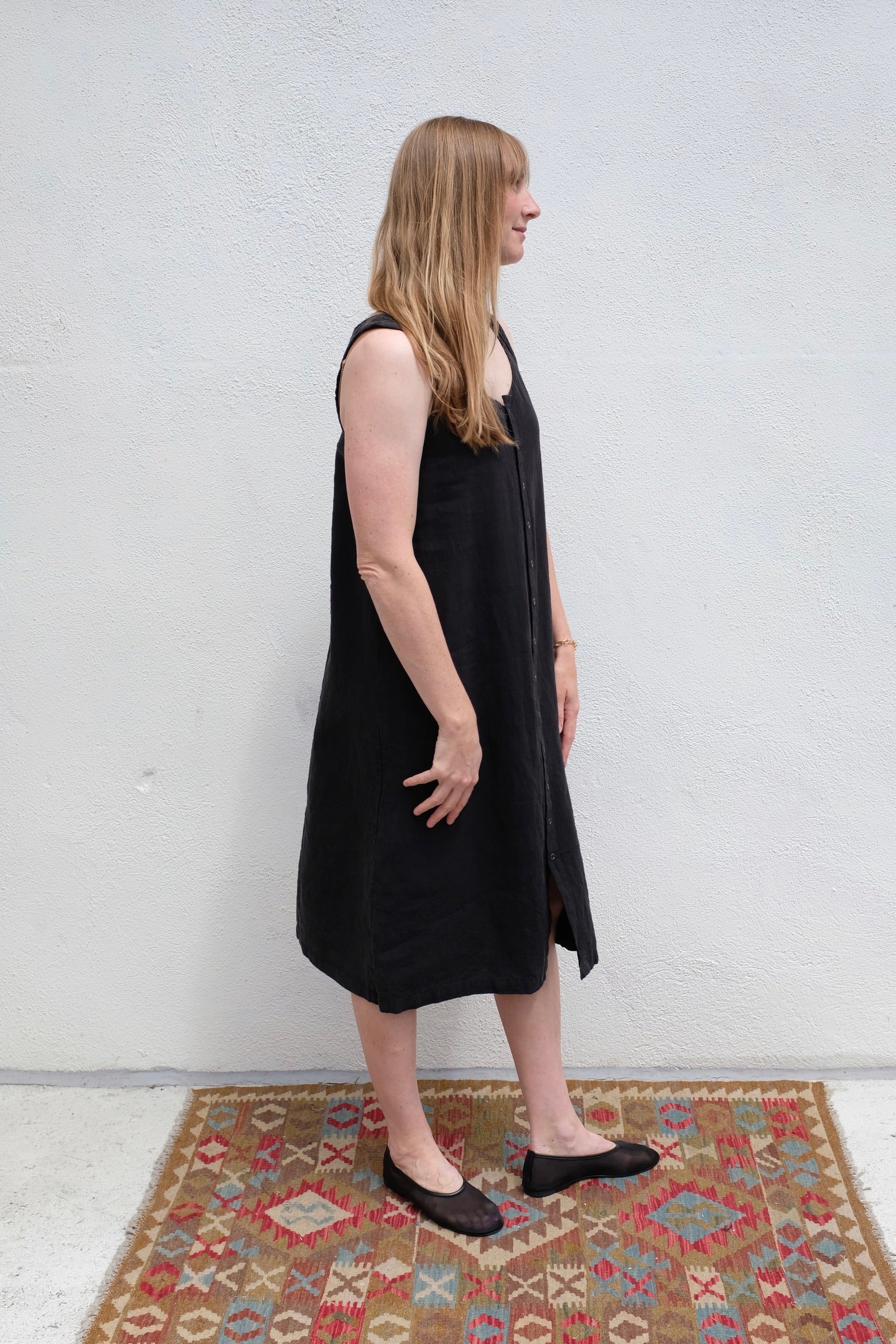 Moss Grey Snappy Eleanor Knee Length / Black