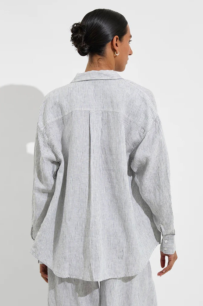 Left on Friday Getaway Button Down / Varsity Coconut