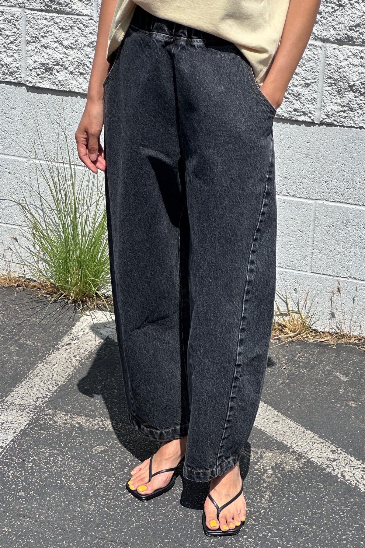 Le Bon Shoppe Arc Pants / Black Denim