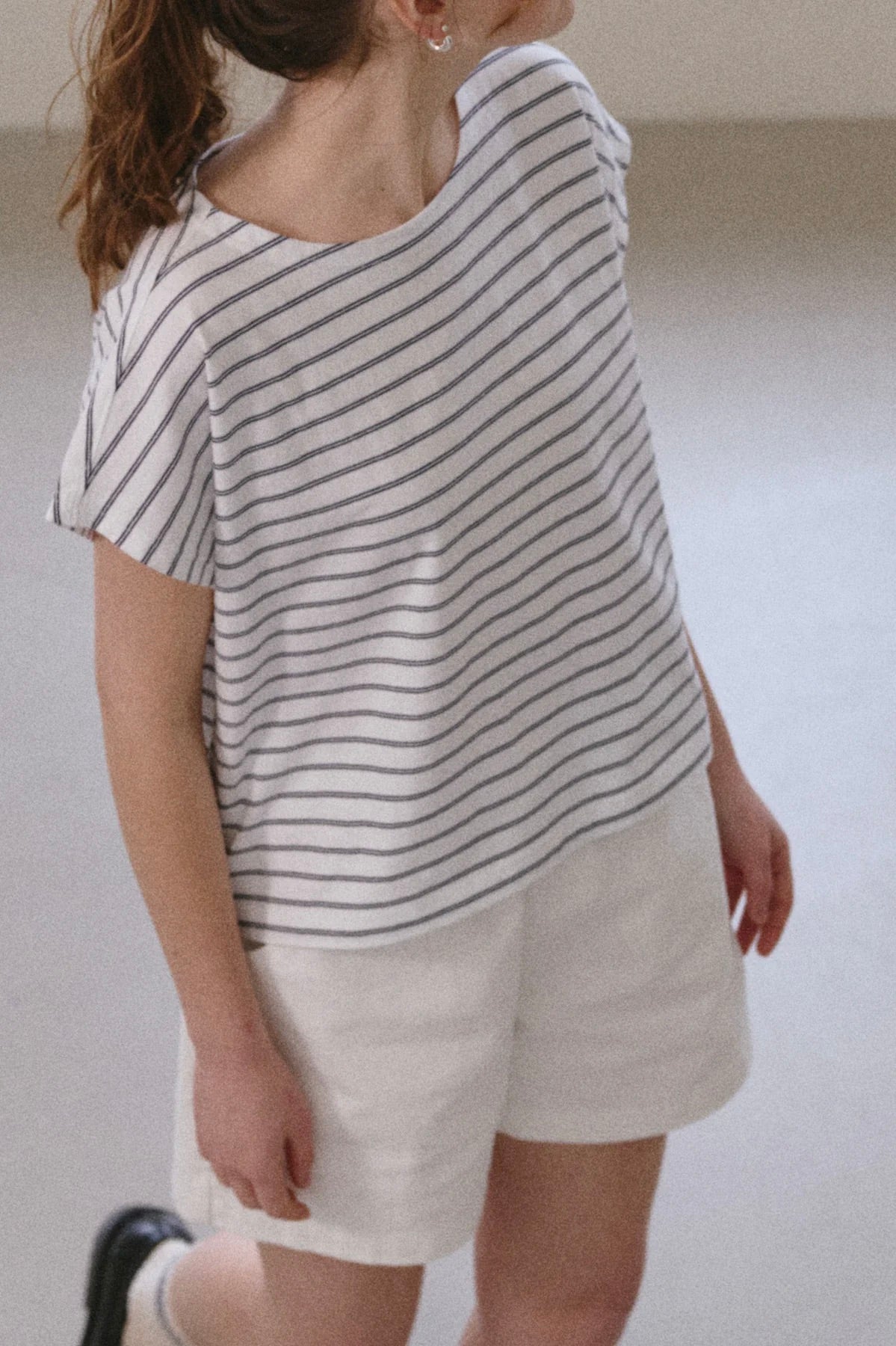 Le Bon Shoppe Chérie Tee / White+Navy