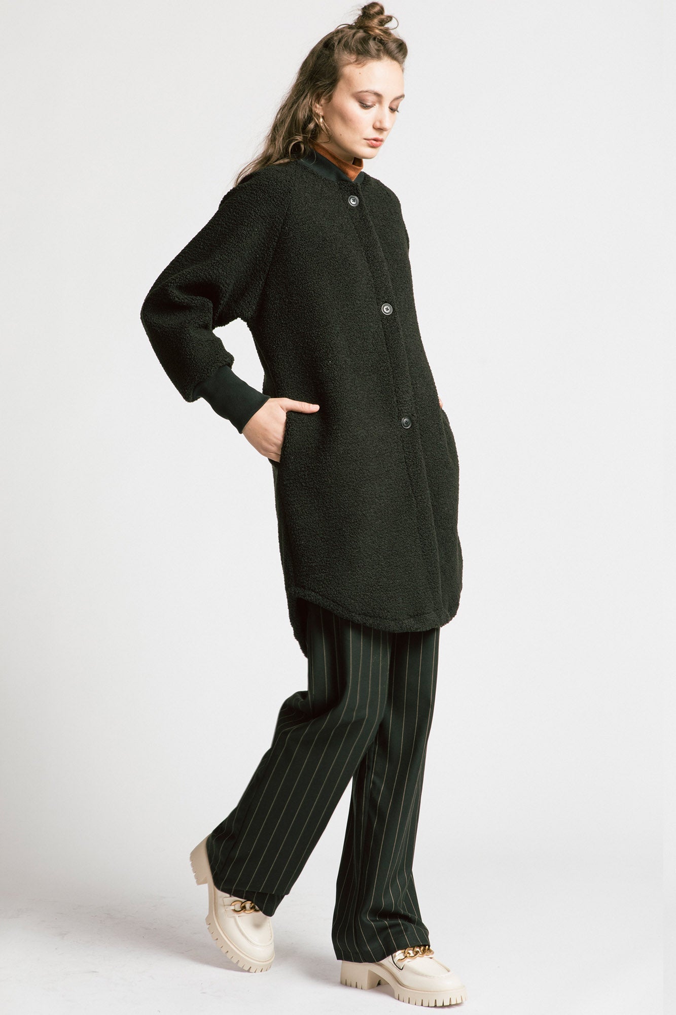 Allison Wonderland Mansfield Jacket / Black Fleece
