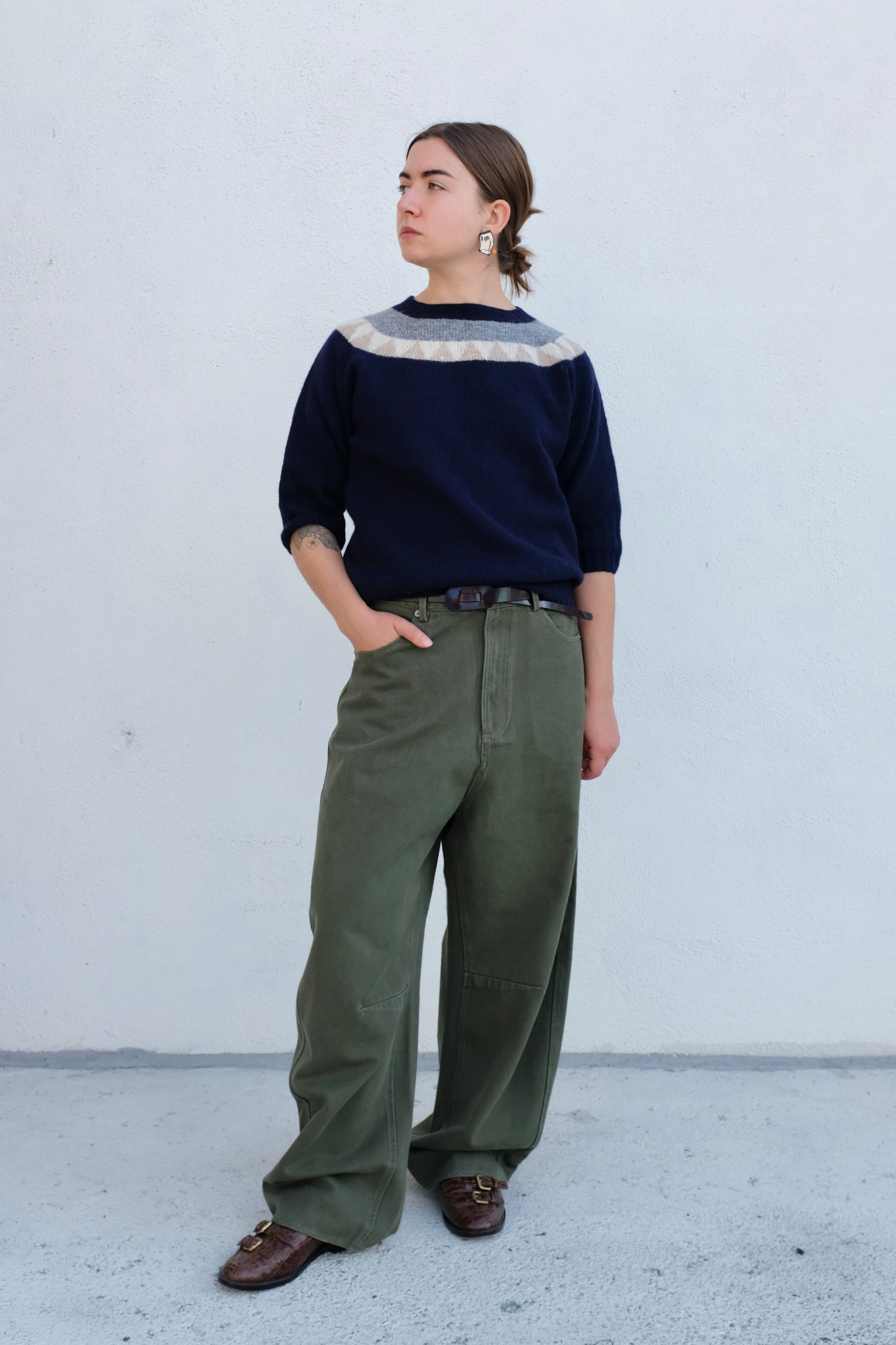 La Fetiche Otta Fairisle Sweater / Navy