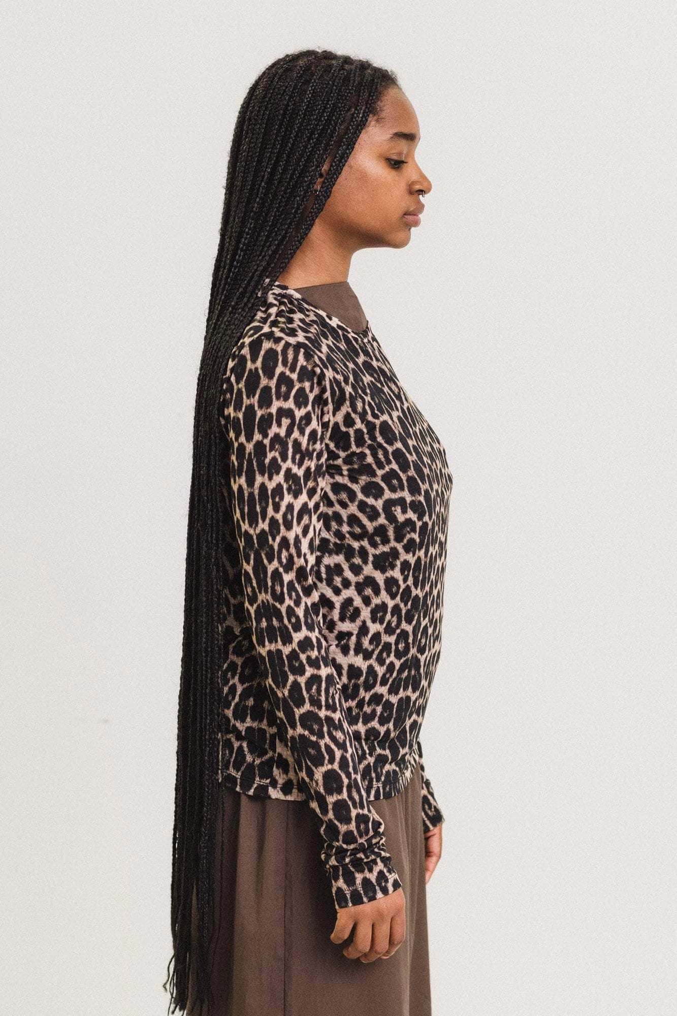 Baserange Long Sleeve Tee / Leopard