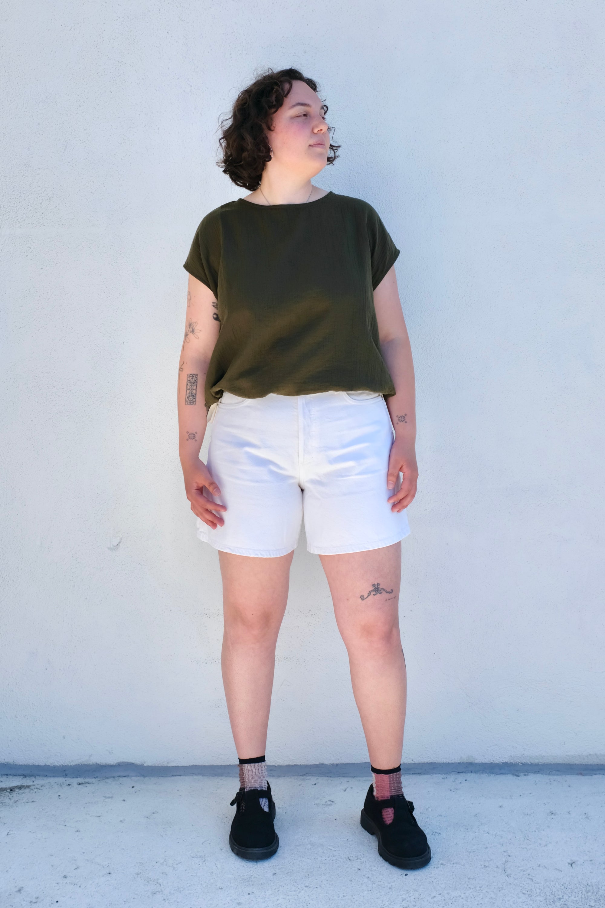 Atelier Delphine Slip On Blouse Cap Sleeve / Hunter Green