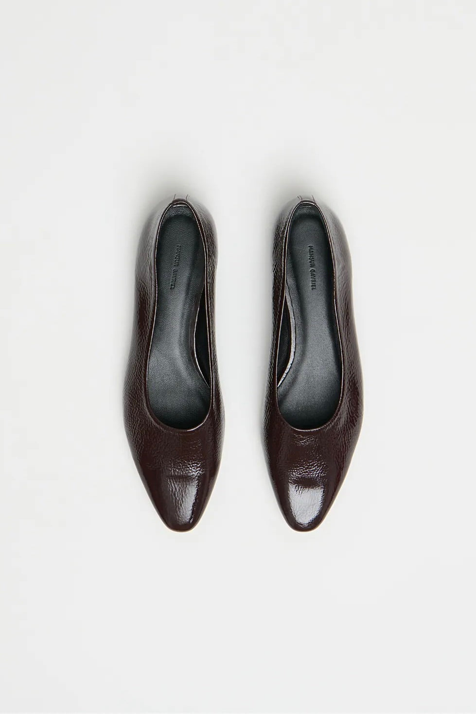 mansur gavriel Soft Point Flat / Aubergine Naplak