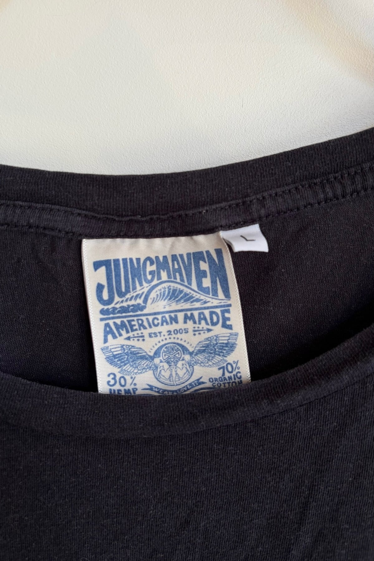 Pre-Loved / Jungmaven Ojai Black Tee / Large
