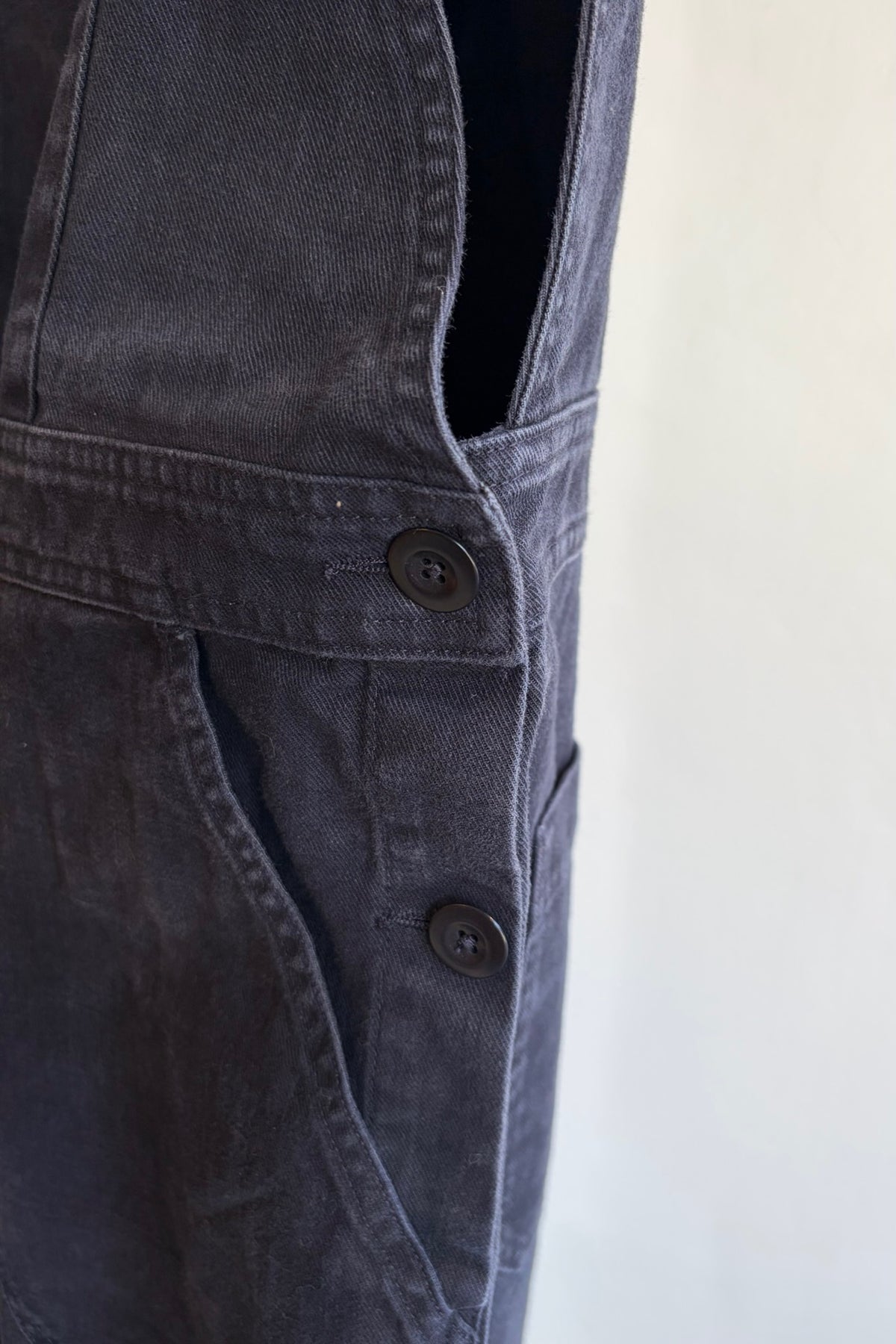 Pre-Loved / Margaret Howell Black Denim Overalls / Large