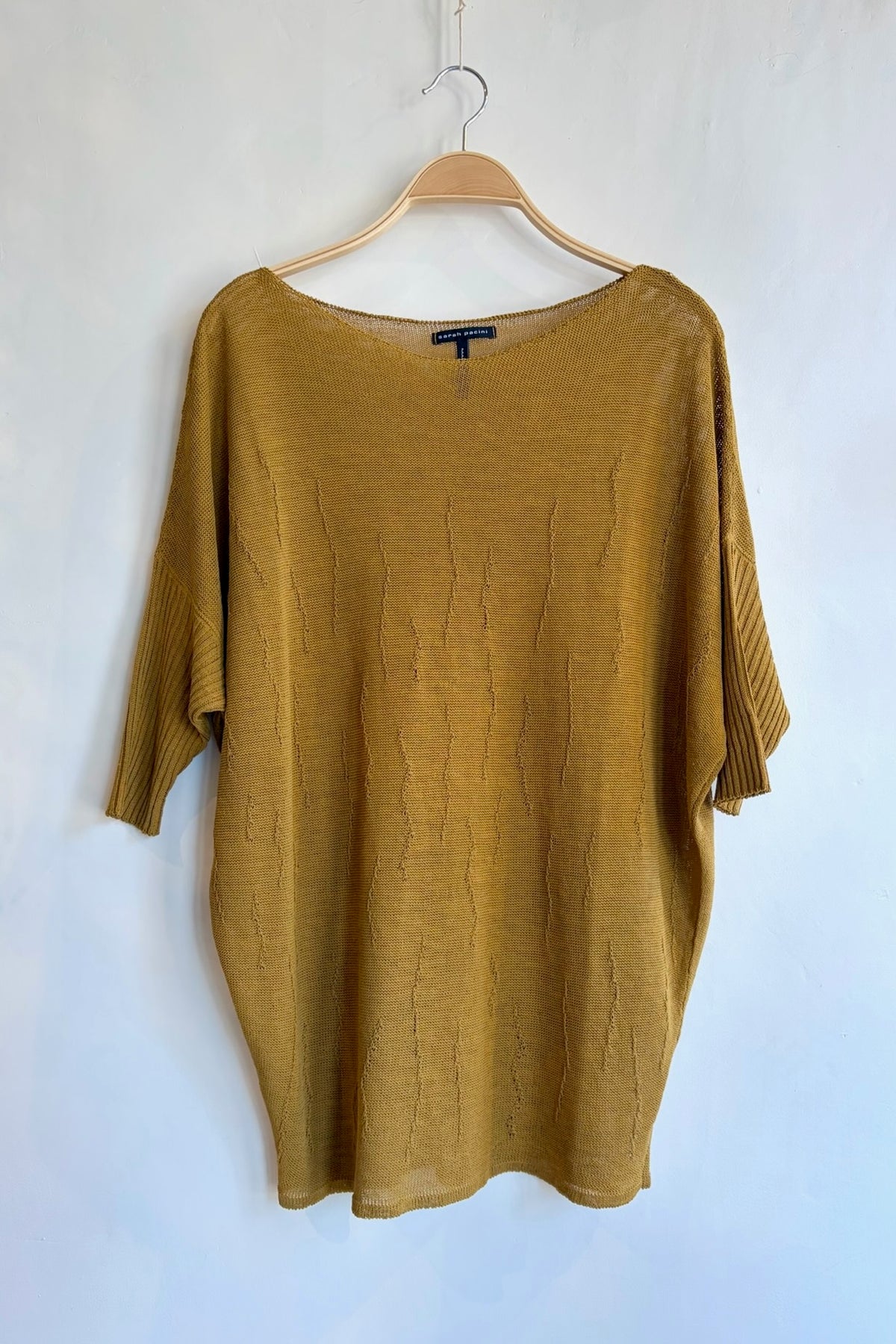 Pre-Loved / Sarah Pacini Golden Linen Shirt / OS