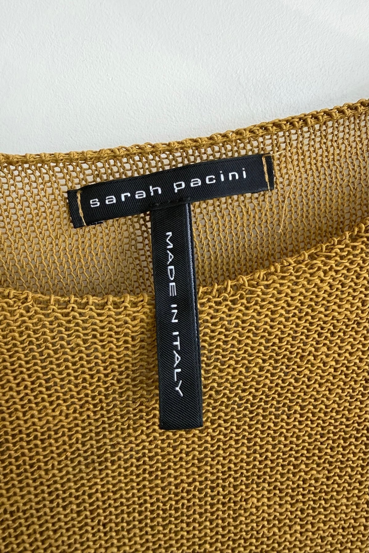 Pre-Loved / Sarah Pacini Golden Linen Shirt / OS