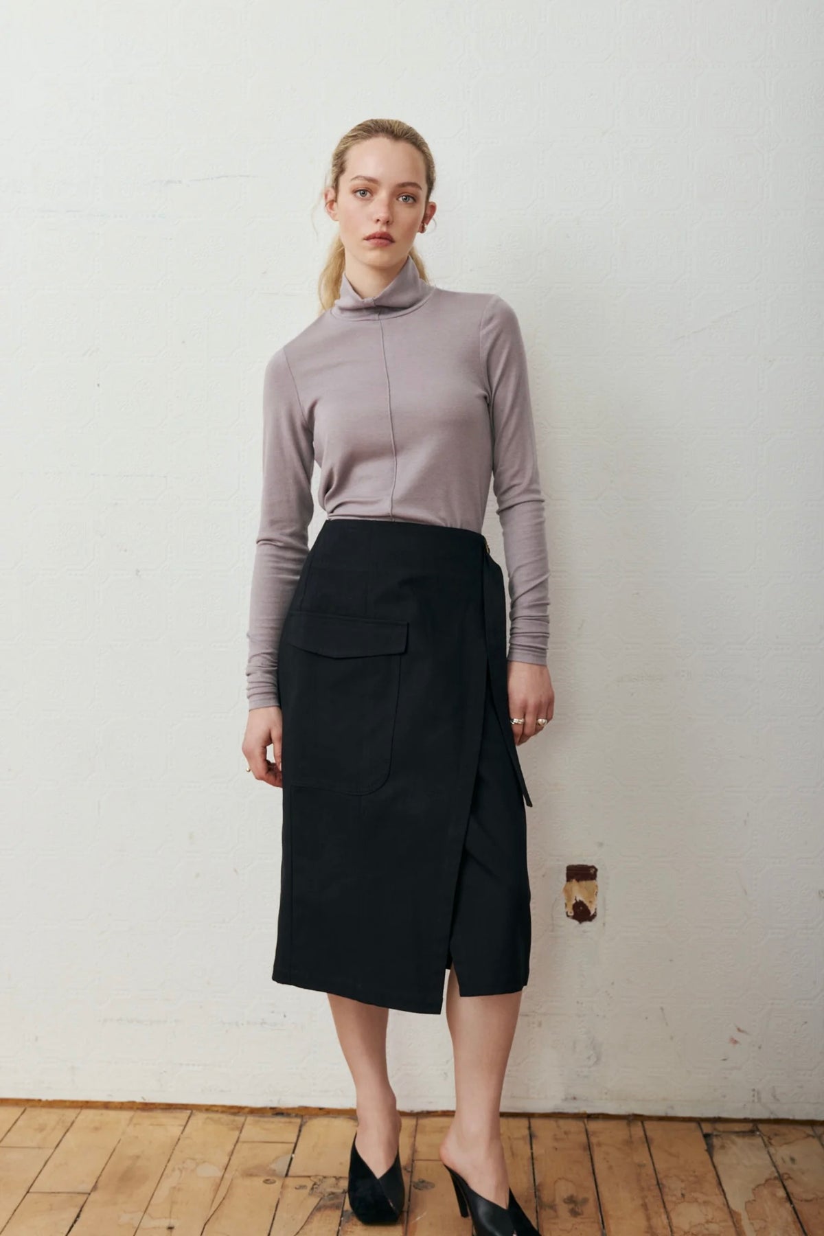 eve gravel Isabel Skirt / Noir