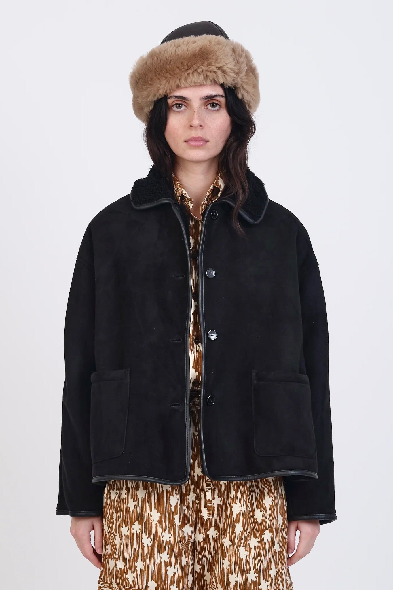 Cawley Black Suede Avis Jacket