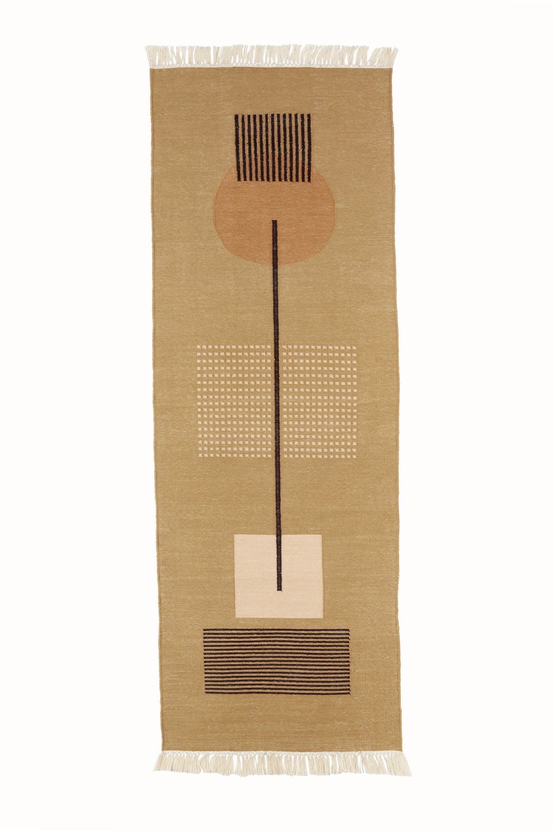Block Shop Metronome Rug  2x6 / Camel