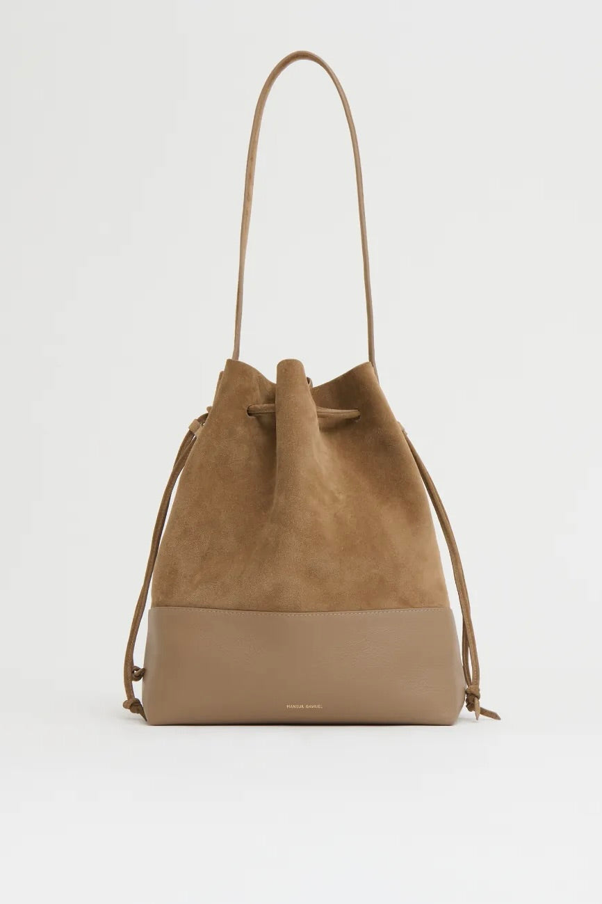 mansur gavriel Drawstring Cabas / Anise suede