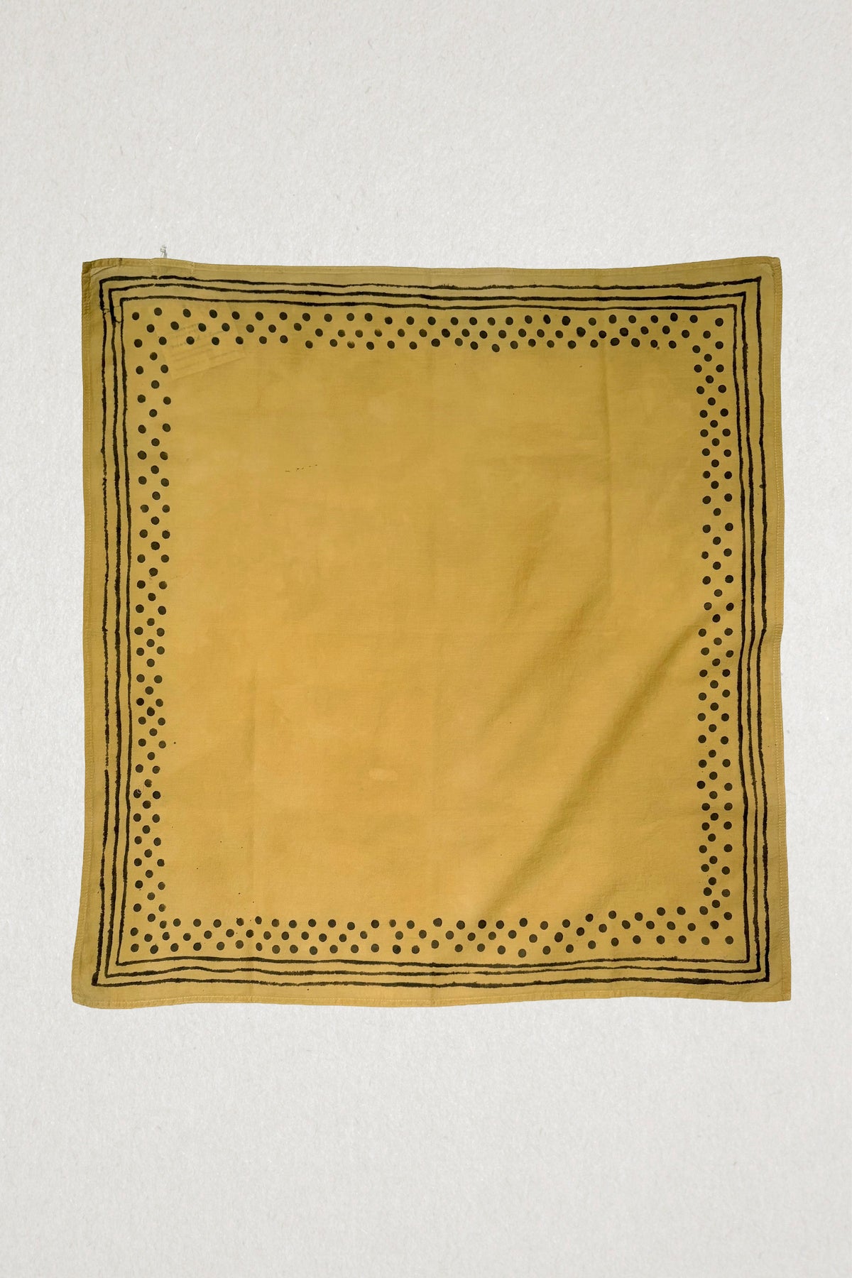 Hand-Painted Cotton Bandana / Marigold
