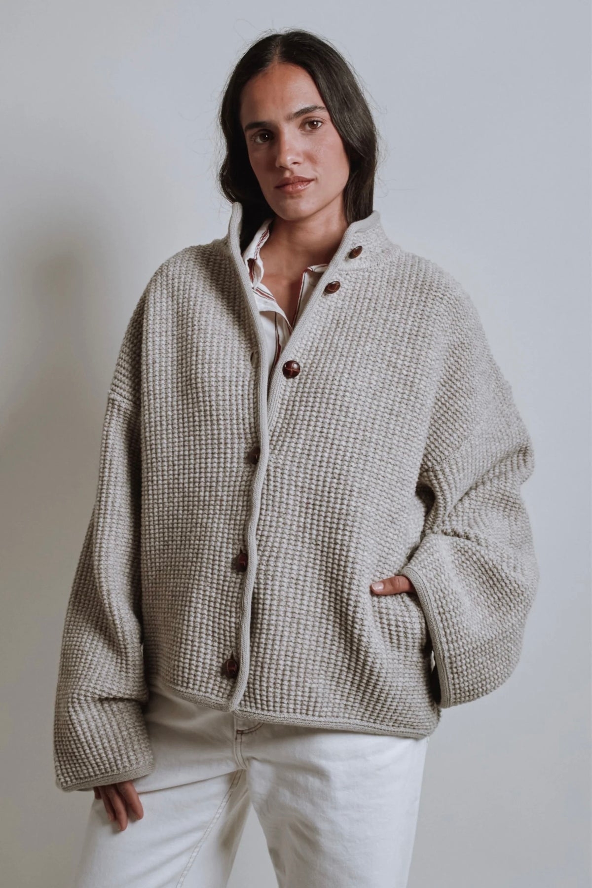 L'Envers Delphine Knit Jacket / Beige