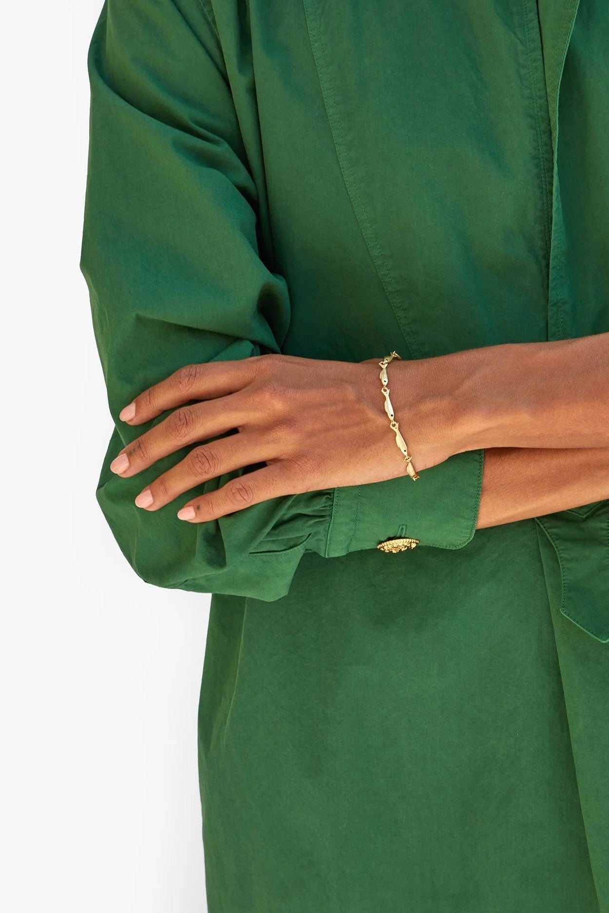 Sardine Chain Bracelet / Vintage Gold