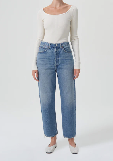 Agolde 90&#39;s Crop Mid Rise Loose Straight / Bound