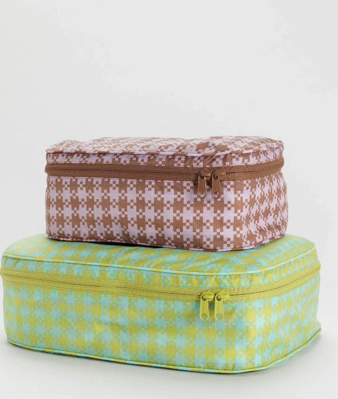 Packing Cube Set / Pixel Gingham