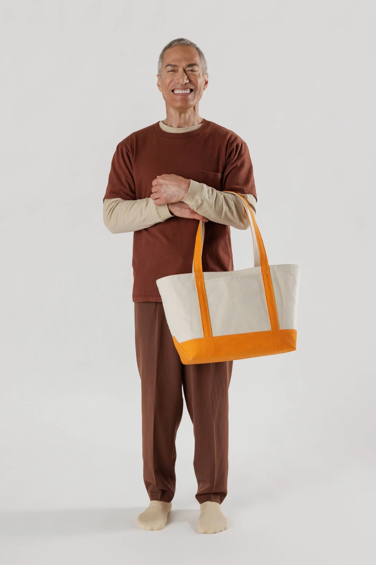 Baggu Medium Heavyweight Canvas Tote / Tangerine